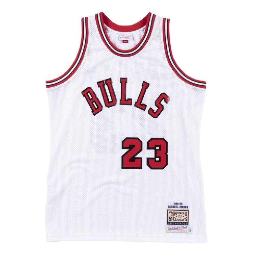 Men's Chicago Bulls Michael Jordan #23 Throwback White 1984-85 Hardwood Classics Player Jersey-Pro Kit Vault | Brand New 26/27 Sports Jerseys